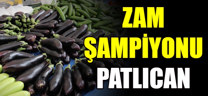 Patlıcan zam şampiyonu