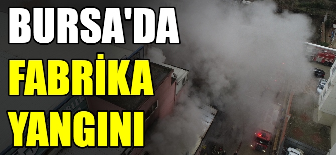 Bursa'da fabrika yangını