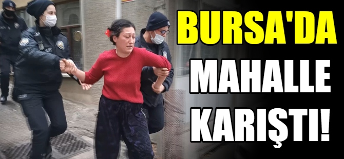 Bursa'da mahalleyi birbirine kattı