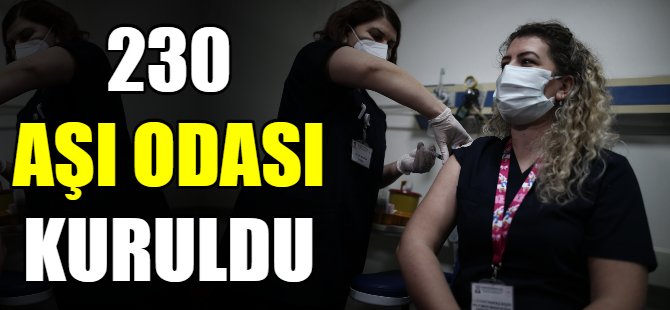 Bursa'ya 230 aşı odası kuruldu