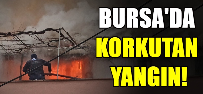Bursa'da korkutan yangın!