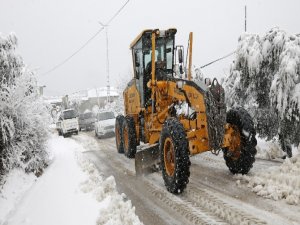 Mudanya'da kar mesaisi başladı