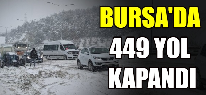 Bursa'da mahalle yolları kapandı
