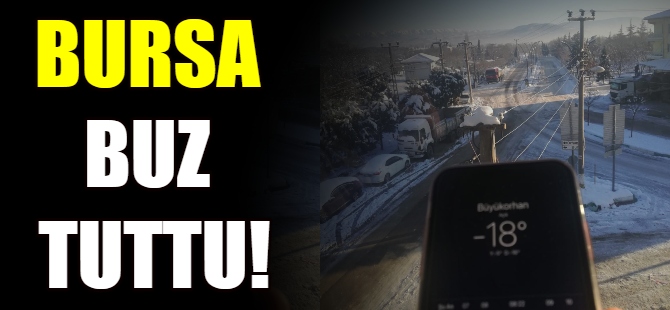 Bursa buz tuttu!