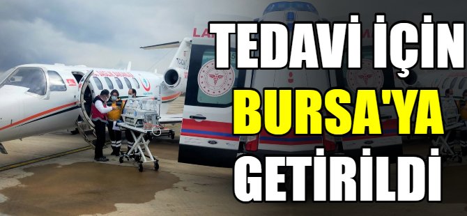 3 günlük bebek ambulans uçakla getirildi