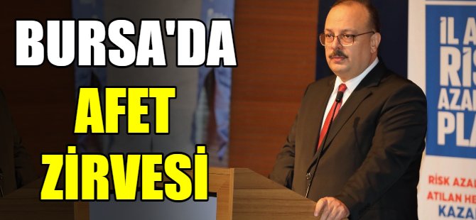Bursa'da 'Afet' zirvesi!
