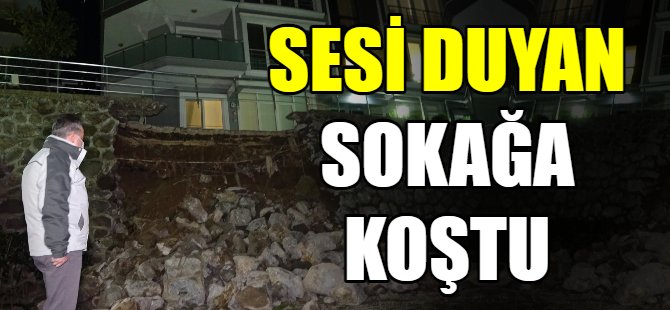 Sesi duyan dışarı koştu!