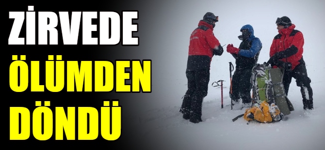 Uludağ'da ölümden döndü