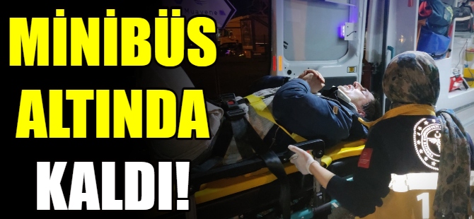 Minibüsün çarptığı genç yaralandı
