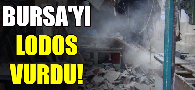 Lodos yıktı geçti
