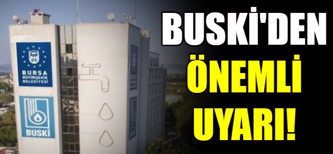 BUSKİ'den ‘don’ uyarısı