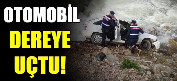 Otomobil dereye uçtu