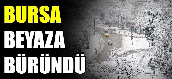 Bursa beyaza büründü