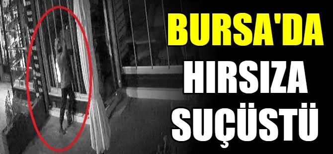 Bursa'da hırsıza suçüstü!