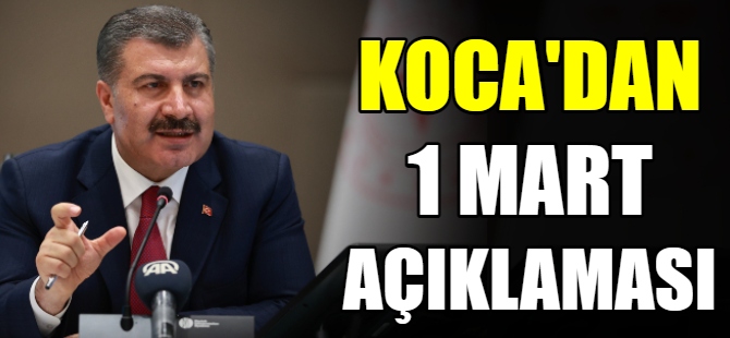 Koca'dan normalleşme açıklaması