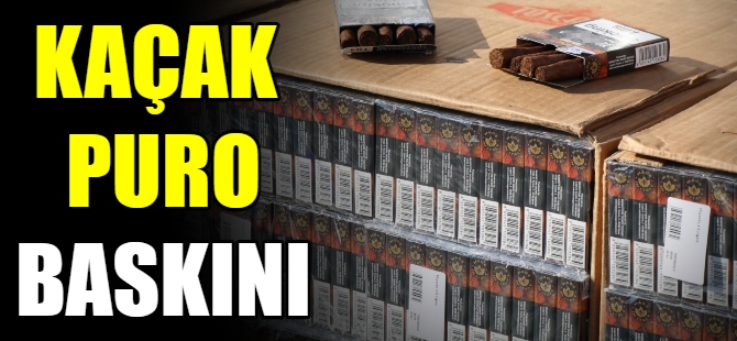 Kaçak puro operasyonu