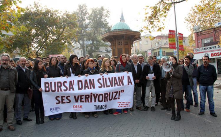 Bursa’da Silvan protestosu
