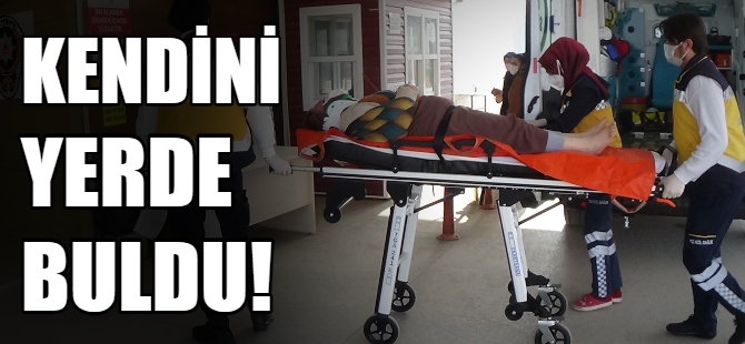 Hava almak isterken ölümden döndü