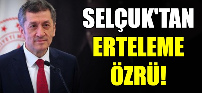 Milli Eğitim Bakanı özür diledi