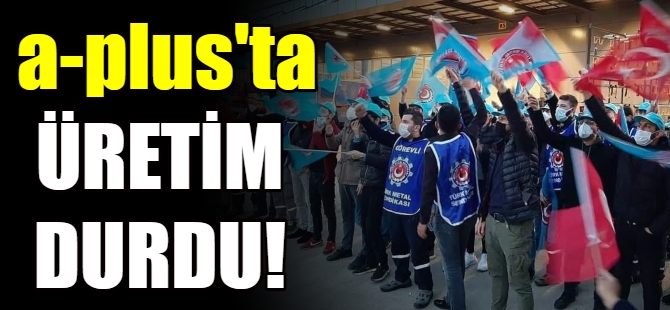 A-Plus'ta üretim durdu