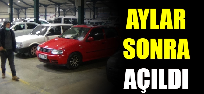 İkinci el oto pazarı açıldı
