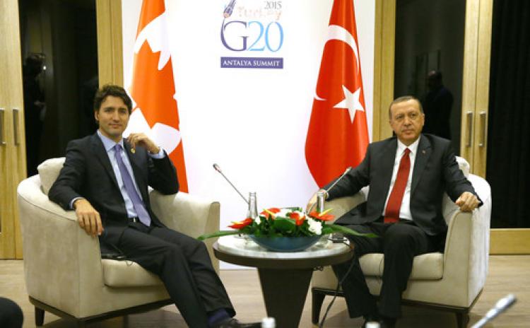 Erdoğan, Kanada başbakanı ile görüştü