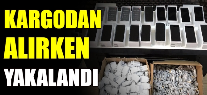 Kargodan alırken yakalandı