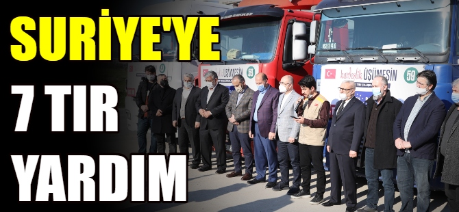 Bursa'dan Suriye'ye yardım