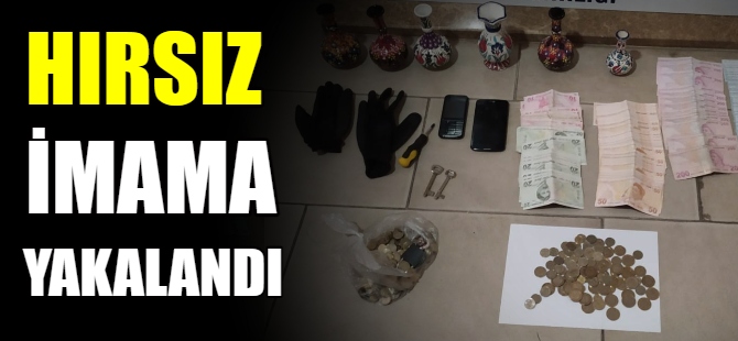 Cami hırsızı imama yakalandı