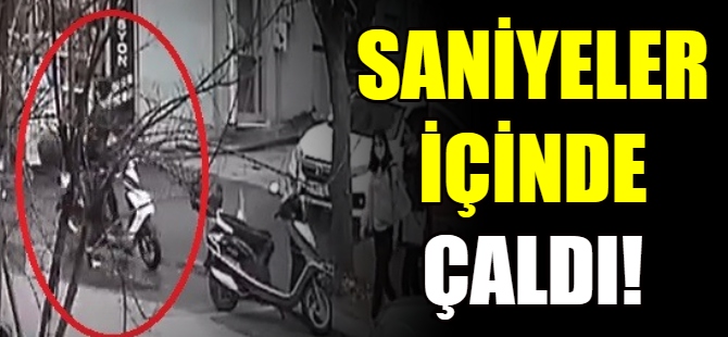 Saniyeler içinde çaldı