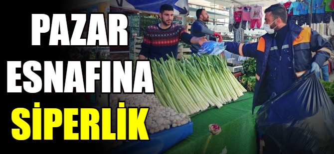 Pazar esnafına siperlik