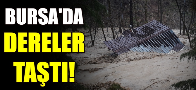 Bursa'da dereler taştı!