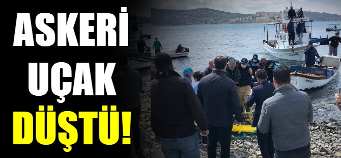 İzmir'de askeri uçak düştü