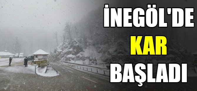 İnegöl kar altında!