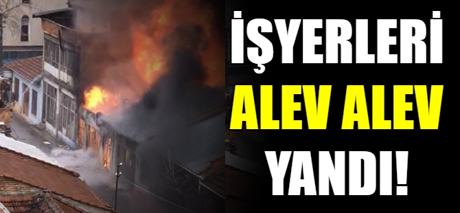 İşyeri alevlere teslim oldu