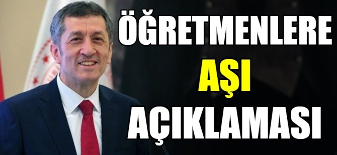 Ziya Selçuk'tan aşı açıklaması