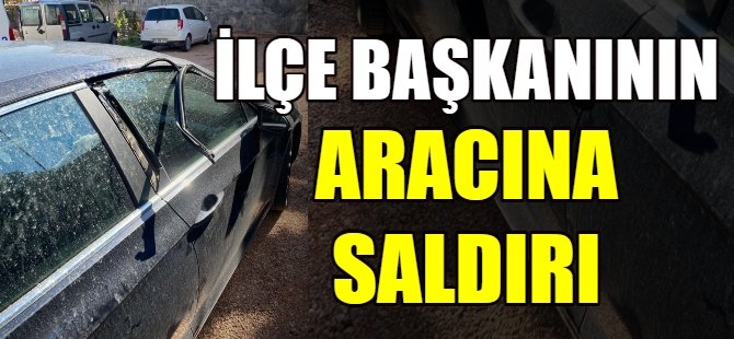 Ak Partili başkanın aracına saldırı