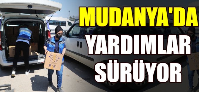 Mudanya'da esnafa destek