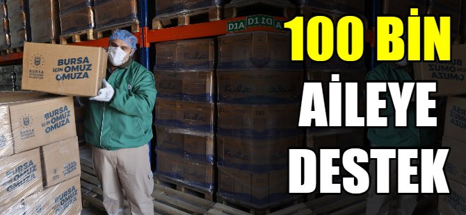 Bursa’da 100 bin aileye destek