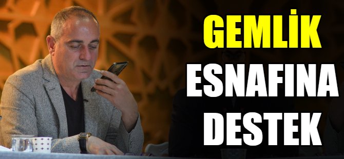 Gemlik esnafına destek