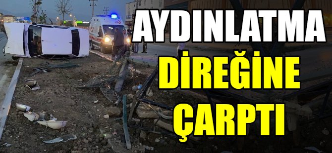 Aşırı hız kaza getirdi