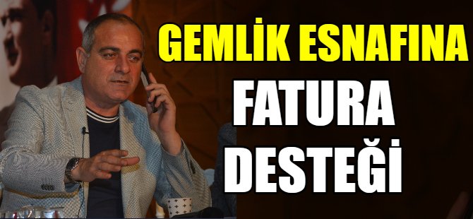Gemlik esnafına fatura desteği