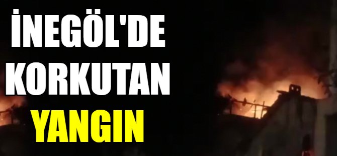 İnegöl'de yangın