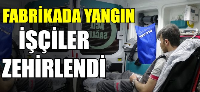 Bursa'da fabrika yangını!