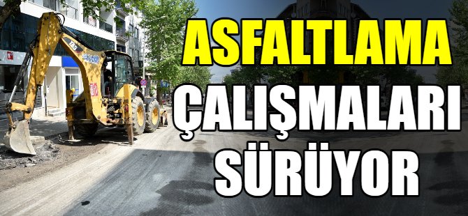 Asfaltlama çalışmaları sürüyor