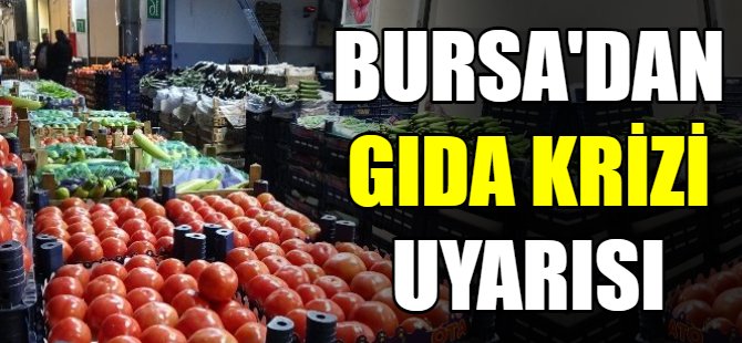 Bursa'dan gıda krizi uyarısı