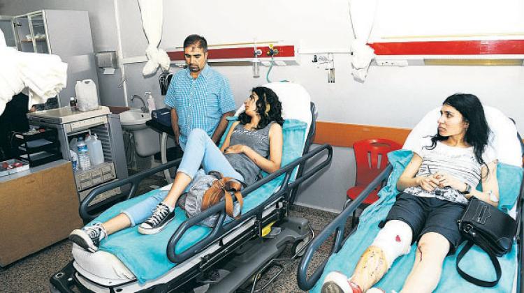 Suruç’a giden polisler kaza yaptı