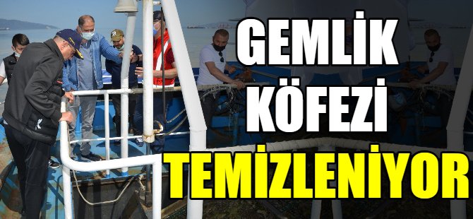 Gemlik Körfezi temizleniyor