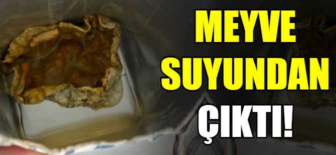 Meyve suyundan çıkanlar mide bulandırdı