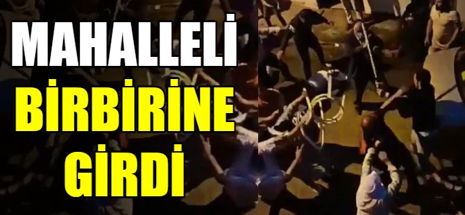 Bursa'da mahalleli birbirine girdi